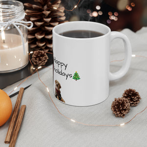 Happy Holidays - Accent Coffee Mug, 11oz (UK/USA/AUS)