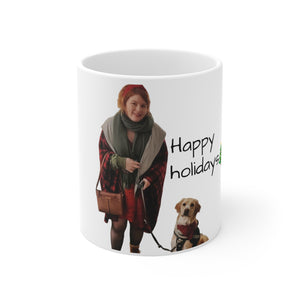 Happy Holidays - Accent Coffee Mug, 11oz (UK/USA/AUS)