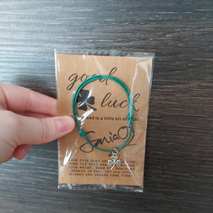 Irish themed signed photo and Irish charm